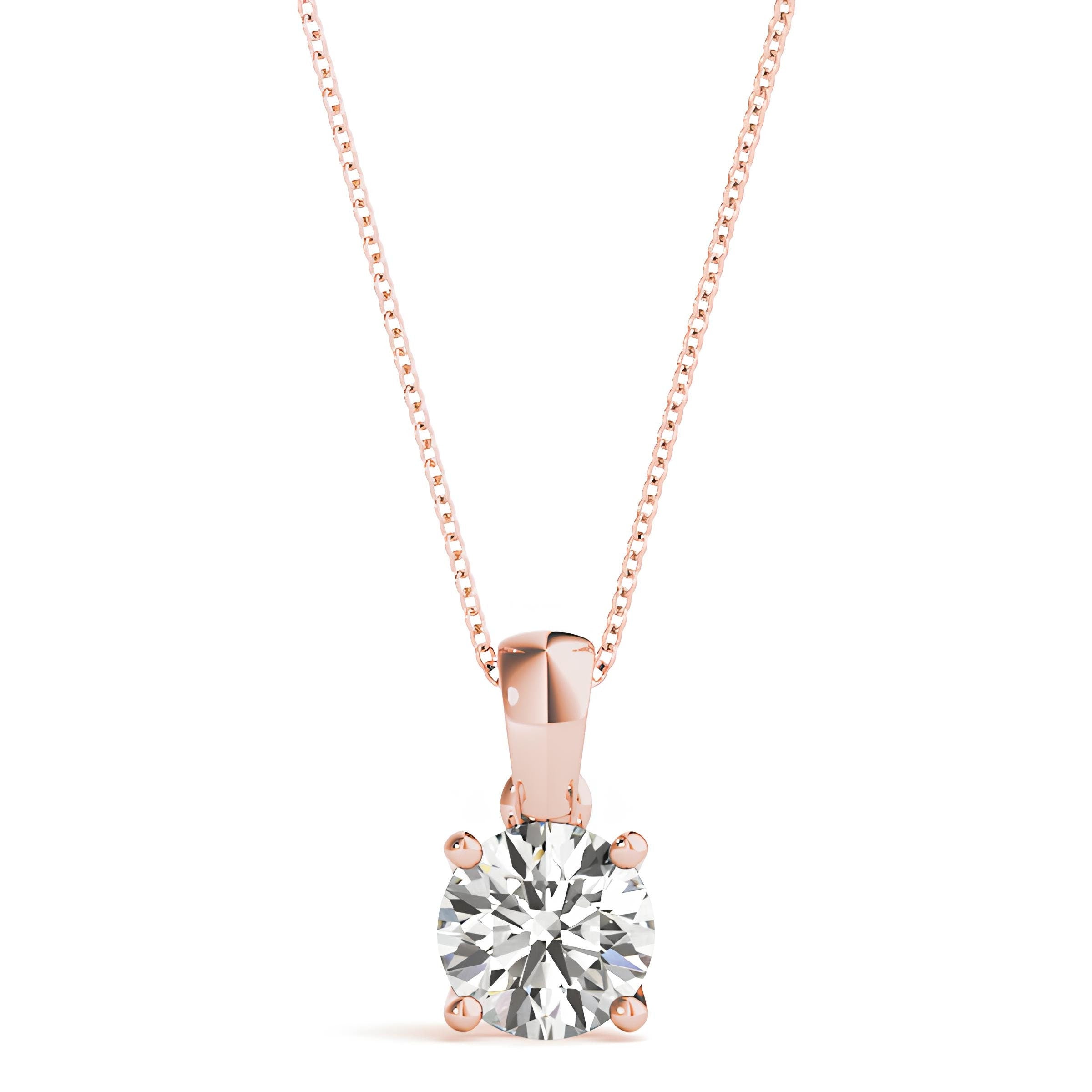 0.50 to 2.00 Ctw Lab Grown Round Certified Diamond Pendant